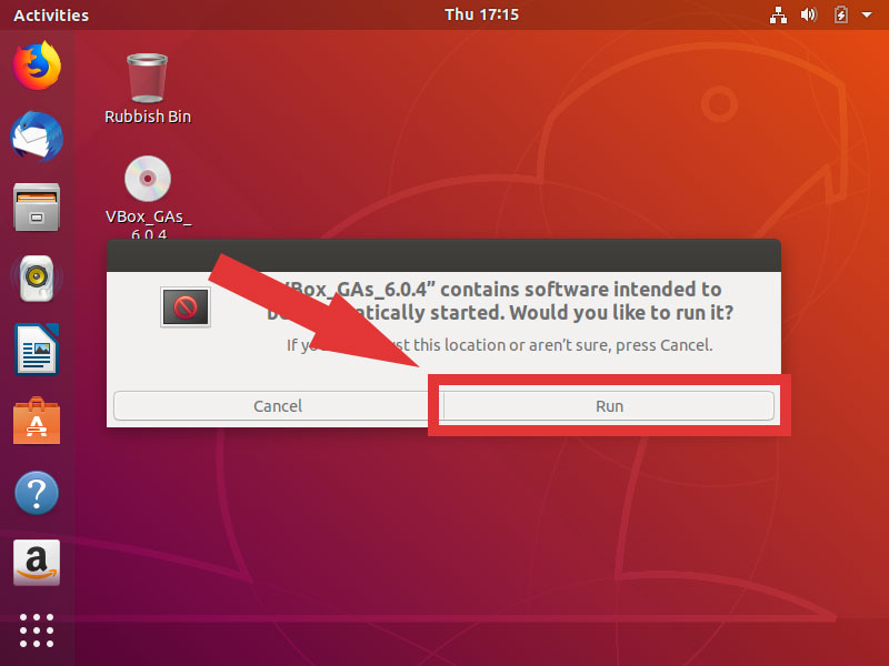 how to install guest additions virtualbox ubuntu 16.04